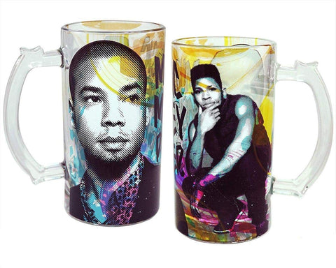 JUST FUNKY Empire Music Money Power 16oz Glass Beer Mug