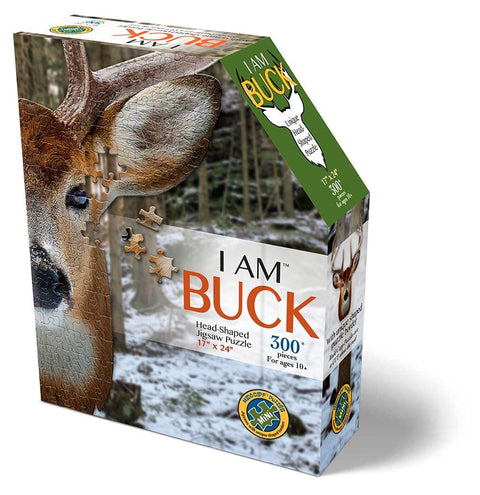 Madd Capp Puzzles - I AM Buck - 300 pieces - Animal Shaped Jigsaw Puzzle