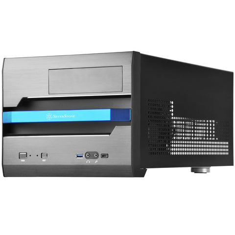 SilverStone Technology Micro-ATX Small Form Factor with Aluminum Front Panel Computer Case Gaming SST-SG12B-V2-USA