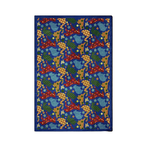 Joy Carpets Playful Patterns Animal Crackers Area Rug, Multicolored