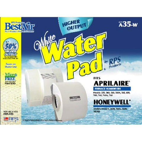 BestAir A35W-PDQ-6 Humidifier Replacement Paper Waterpad Filter, For Aprilaire, American Standard, Bryant, Carrier, Honeywell, Lennox & Totaline Models, 13.2" x 10.2" x 1.8", Single Pack