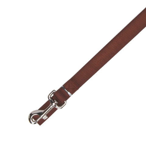 Zack & Zoey Basic Nylon Dog Leash, 4-Feet x 5/8-Inch Lead, Chocolate
