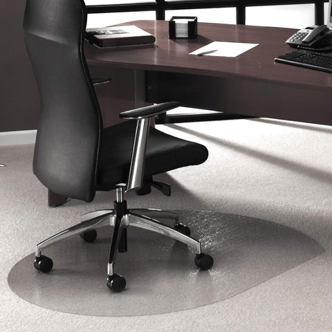 Ultimat Polycarbonate Contoured Chair Mat for Carpets up to 1/2Inch - 39 x 49Inch