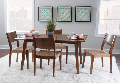 Powell Cadence 5-Piece Dining Set Brown with Brown Finish D1275D19PC5