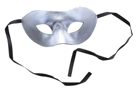 Toynk Eye Costume Mask Silver W/Felt Backing