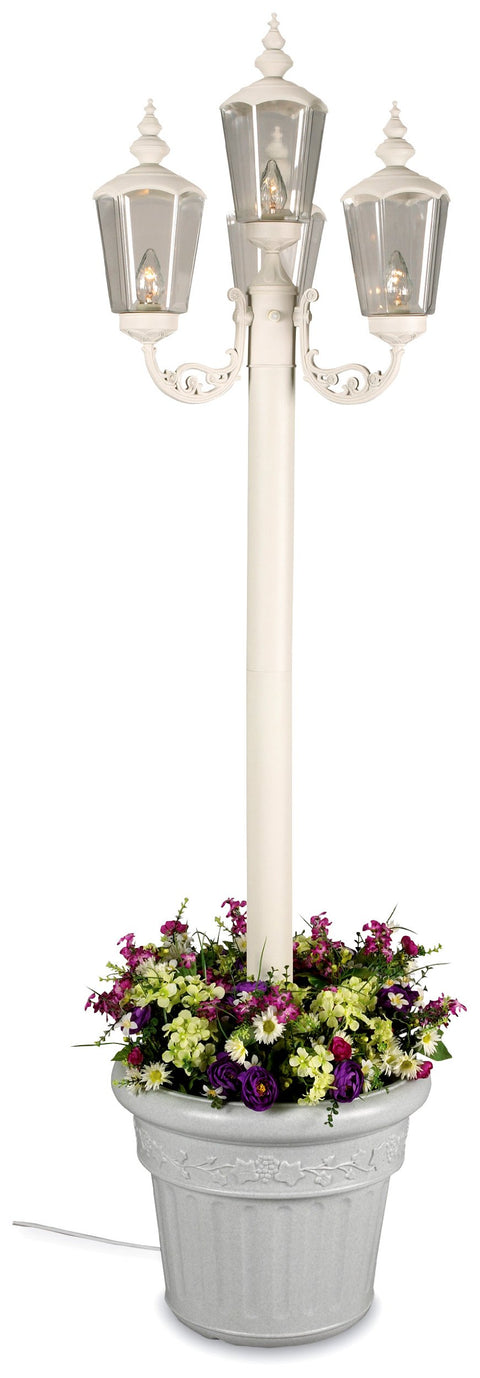 Patio Living Concepts White Cambridge Park Lantern Planter