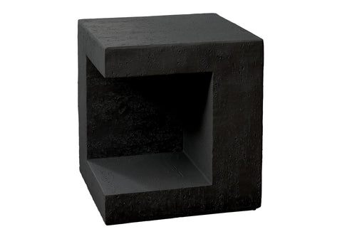 Monarch Specialties I 4132 Accent Table, 25" H, Indoor Or Outdoor, Side Table, Nightstand, End, Square, Bedroom, Living Room, Black, Contemporary, Modern