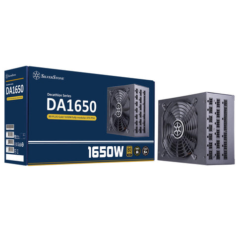 Silverstone Technology DA1650-G, 1650W Fully Modular ATX Power Supply, 80 Plus Gold, SST-DA1650-G