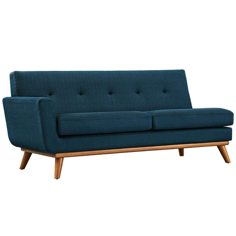 Modway EEI-1795-AZU Engage Left-Arm Upholstered Fabric Loveseat, Azure