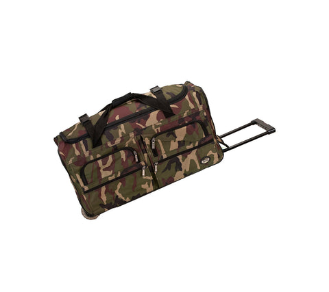 Rockland Rolling Duffel Bag, CAMO, 36"