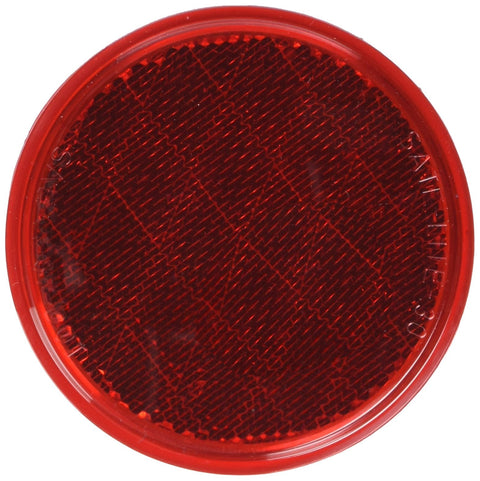 Peterson Manufacturing v475r red 3-3/16" round reflector