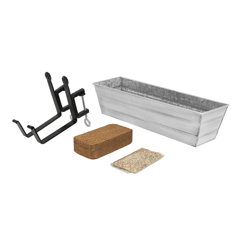 Bloom Box Garden Growing Kit Small White with Clamp-On Brackets