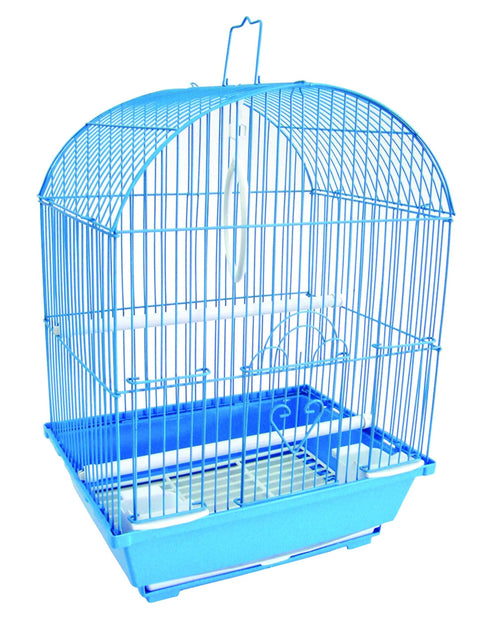 YML A1104BLU Round Top Style Small Parakeet Cage, 11 x 9 x 16