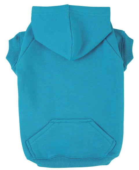 Zack & Zoey Polyester/Cotton Basic Dog Hoodie, X-Small, 8-Inch, Bluebird