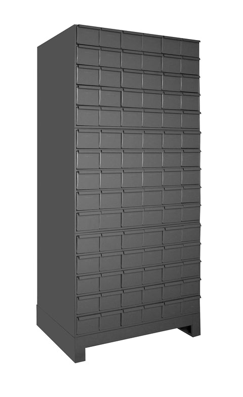 90 Drawers 12-1/4 Inch Deep Steel Construction For Small Part Storage Gray