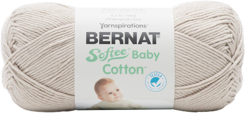Bernat Softee Baby Cotton Yarn, Feather Gray