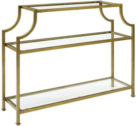 Aimee Entryway Console Table Soft Gold