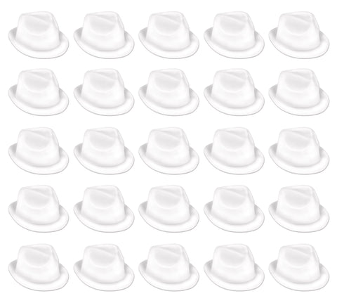 Beistle 60037-W 25 Piece Velour Chairman Hats, White