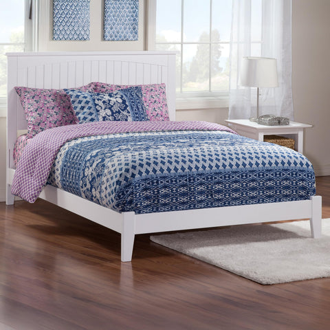 AFI, Nantucket, Low Profile Wood Platform Bed, Full, White
