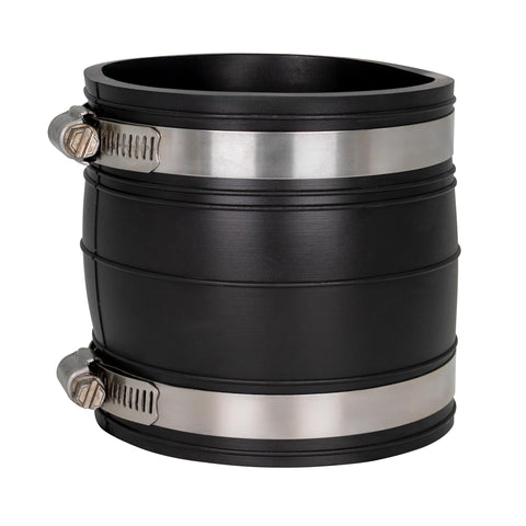 Fernco P1060-33 Flexible PVC Coupling For 3" Plastic Socket to Socket Plumbing Connections