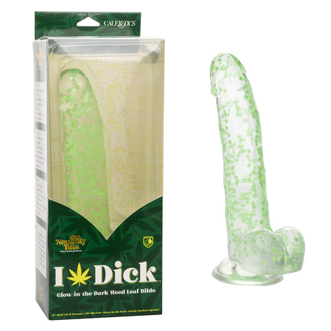 CalExotics Naughty Bits I Leaf Dick Glow-in-The-Dark Grass Leaf Dildo - SE-4410-64-3