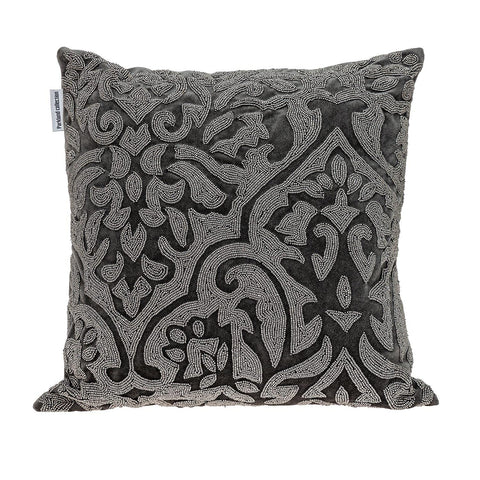 Parkland Collection Carmela Transitional Gray 18" x 18" Throw Pillow