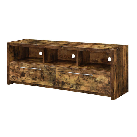 Convenience Concepts Newport Marbella TV Stand 60" - Modern Entertainment Center for TVs up to 65", Contemporary Media Console with Storage Cabinets & Shelves for Living & Family Room, Barnwood