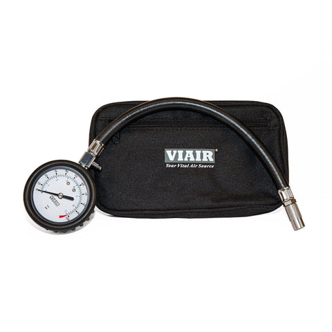 VIAIR 2.5" Tire Pressure Gauge with Hose, 0-100 PSI Range, P/N 90073