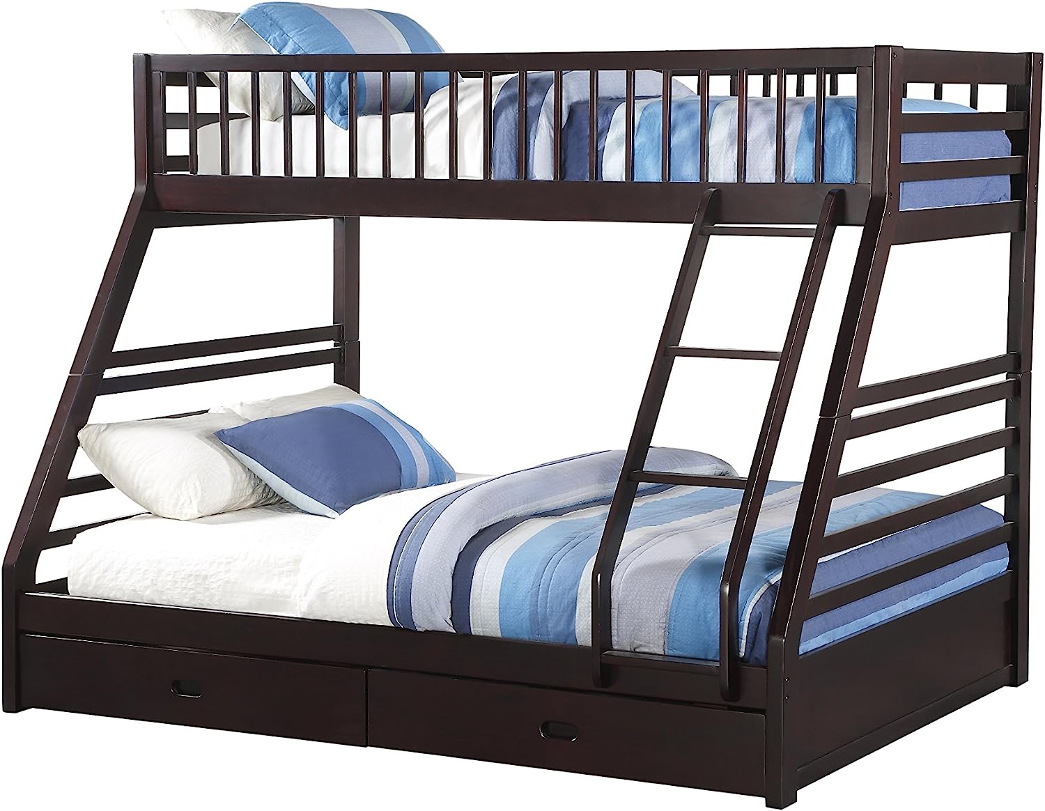 Acme Furniture XL Twin/Queen Bunk Bed with Drawers, Espresso (AC-37425)
