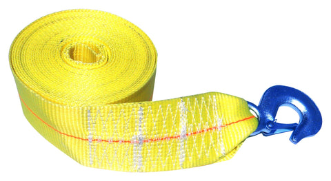 Rod Saver Extra Heavy Duty Replacement Winch Strap, 3" x 20',Yellow
