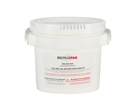 Veolia SUPPLY-069 1 GAL Dry Cell Battery Recycling Pail