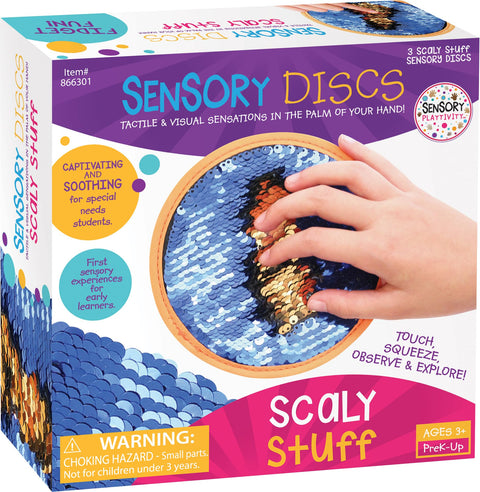 Sensory Playtivity Scaly Stuff Sensory Discs, Pack of 3