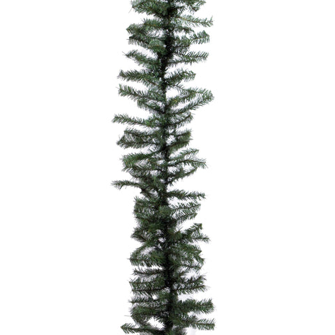 Vickerman 100' Canadian Pine Artificial Christmas Garland, Unlit - Faux Large Christmas Wreath - Seasonal Indoor Commercial Decor - Realistic and Lifelike