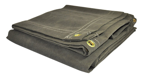 Dry Top 61224 Canvas Tarp, 12x24 Feet, Olive Green Drab