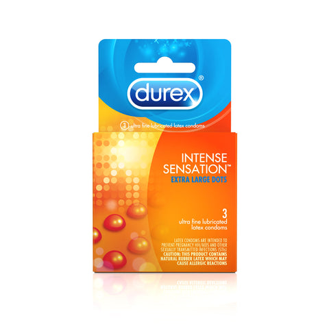 Durex Intense Sensation Condom, 3 Count