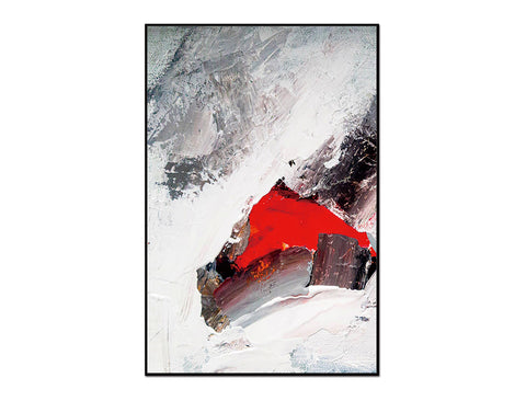 Whiteline Modern Living Rojo 40"x60" Canvas Wall Art, Black PS Frame