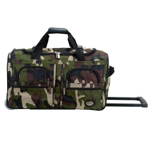Rockland Rolling Duffel Bag, CAMO, 40"