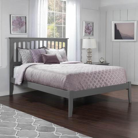 AFI, Mission Queen Platform Bed, Grey