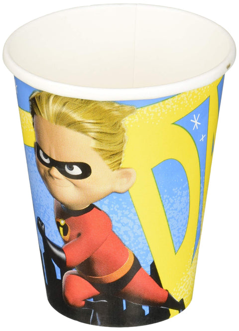 Amscan 581907 Disney©/Pixar "Incredibles 2" Cups, 9 oz., Party Favor, 8pcs