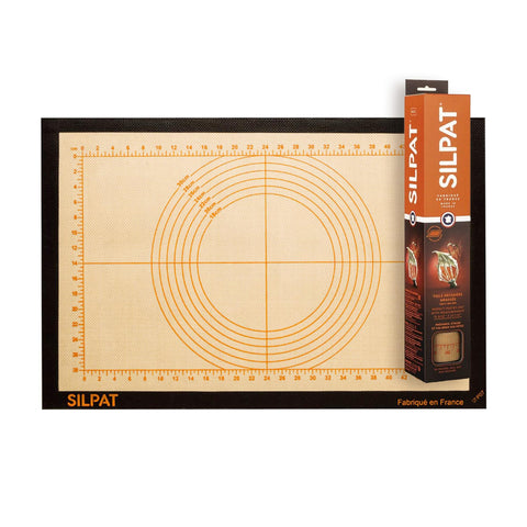 Silpat The Original Perfect Pastry Non-Stick Silicone Countertop Workstation Mat, 15-1/8" x 23"