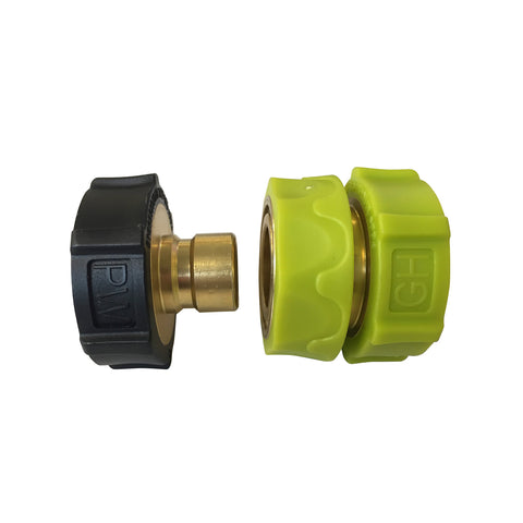 Sun Joe SPX-UQC Universal Brass and Aluminum Pressure Washer Garden Hose Quick-Connect Kit, Compatible with SPX Series Pressure Washers, Manufacturer Original