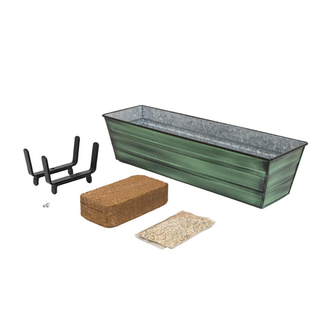 Bloom Box Garden Growing Kit Small Green with Brackets for 2 x 4 Railings