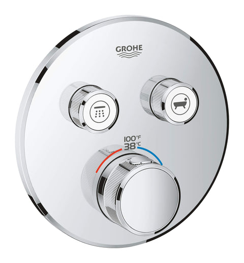 GROHTHERM® SMARTCONTROL DUAL FUNCTION THERMOSTATIC VALVE TRIM