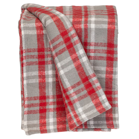 Parkland Collection Transitional Plaid Red 50 x 65 Rectangle Throw
