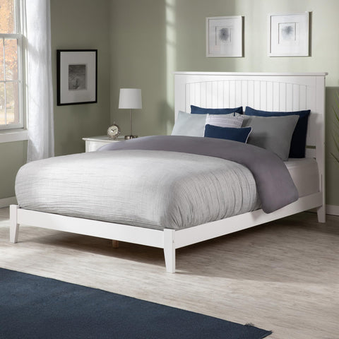 AFI, Nantucket, Low Profile Wood Platform Bed, Queen, White