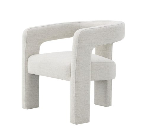 Acme Lomas Contemporary Fabric Upholstered Side Chair in Beige (Set of 2)