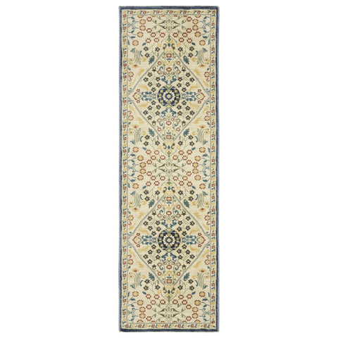 Oriental Weavers Francesca Area Rug - FR06B - 2'3" x 7'6" - in Ivory/Multi - Vintage Inspired, Stain Resistant, Family and Pet Friendly, Entryway, Hallway Runner Rug