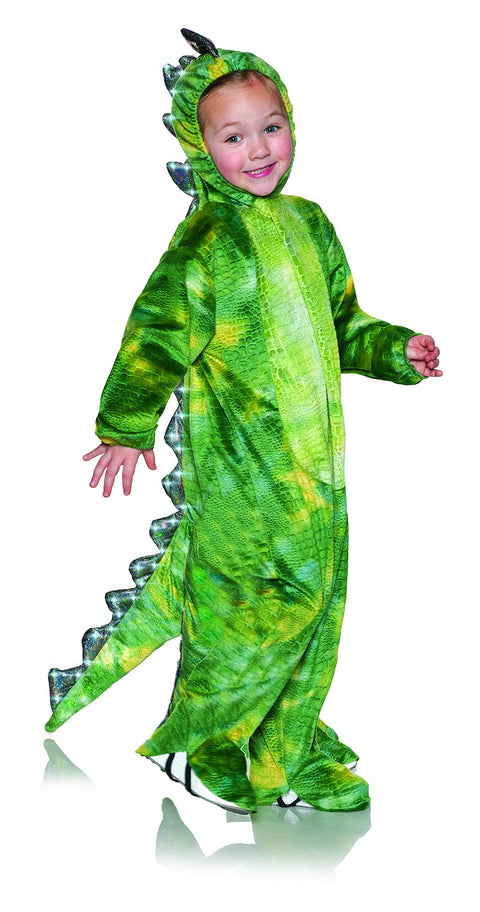 UNDERWRAPS Kids Light Up Dinosaur Costume - T-Rex Light Up Soft Costume, Dinosaur Halloween Costumes, Light Up Costumes for Kids, Dinosaur Costume (Large 2-4T)