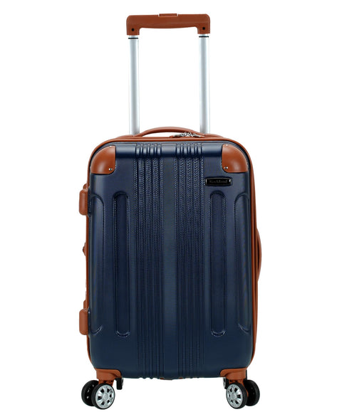 Rockland London Hardside Expandable Luggage with Spinner Wheels, Blue, Carry-On 20-Inch