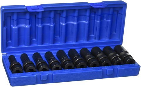 Grey Pneumatic (1210UMD) 3/8" Drive 10-Piece Deep Universal Metric Socket Set